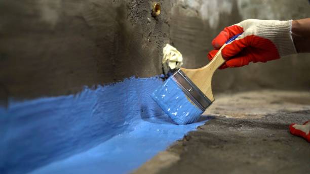 Commercial Wet Basement Repair project at a Burt, NY business property by SJ Waterproofing Pros